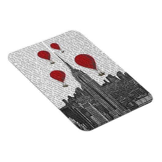 エンパイアステート建物とレッドホットエアバルーン マグネット (右側)