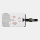 エンパイアステート建物とレッドホットエアバルーン ラゲッジタグ (裏面横)