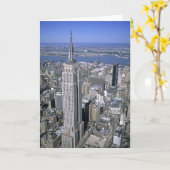 エンパイアステート建物の上空 カード (黄色い花)