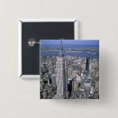 エンパイアステート建物の上空 缶バッジ (正面&裏面)