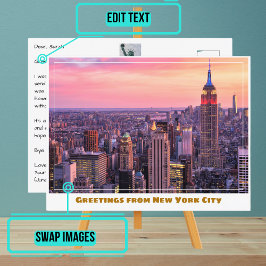 エンパイアステート建物アットデュスクinニューヨーク ポストカード