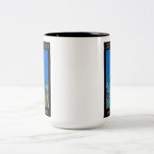 エンパイアステート建物ニューヨークシティヴィンテージ ツートーンマグカップ (中央)