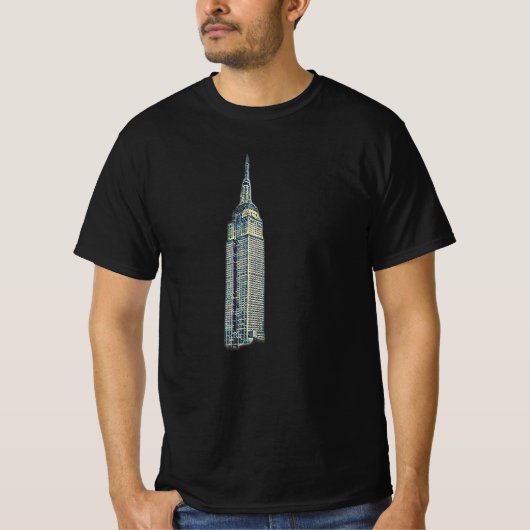 エンパイアステート建物ニューヨーク1 Tシャツ (正面)