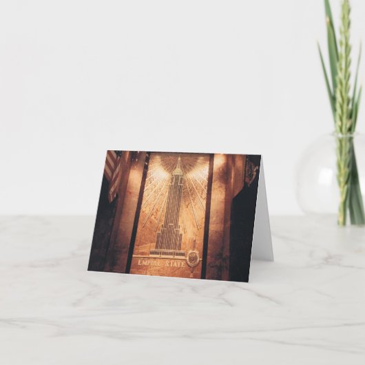 エンパイアステート建物ノートカード カード (正面)