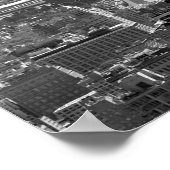 エンパイアステート建物白黒ポスター ポスター (角)