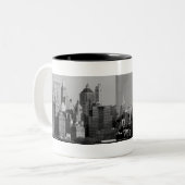 エンパイアステート建物 ツートーンマグカップ (正面左)