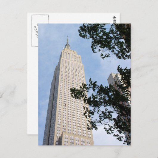 エンパイアステート建物...ニューヨーク市郵便はがき ポストカード (正面/裏面)