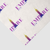 エンパイアステート建物 – ニューヨーク鮮やかパープル 薄葉紙 (詳細)