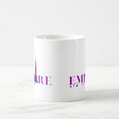 エンパイアステート建物 – ニューヨーク鮮やか – パープル – コーヒーマグカップ (中央)