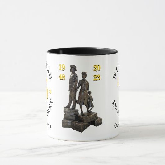 エンパイアパーソナライズされたウインドラウシュ75周年記念 マグカップ (中央)