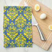 エンパイアフランスのダマスクパターン#1 キッチンタオル (四つ折り)