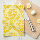 エンパイアフランスのダマスクパターン#3 キッチンタオル (四つ折り)