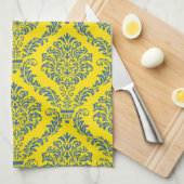 エンパイアフランスのダマスクパターン#5 キッチンタオル (四つ折り)