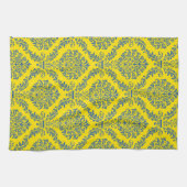 エンパイアフランスのダマスクパターン#5 キッチンタオル (横)