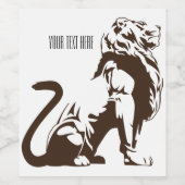 エンパイアライオンワインラベル ワインラベル (シングルラベル)