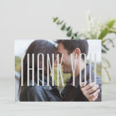 エンパイアレター付き写真-フラットカードありがとう サンキューカード (スタンド正面)