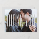エンパイアレター付き写真-フラットカードありがとう サンキューカード (正面/裏面)