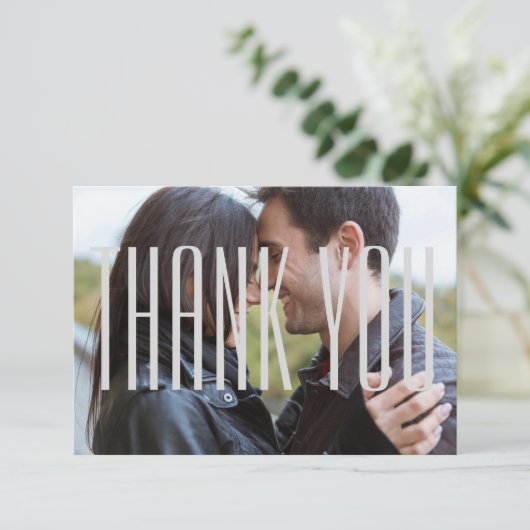 エンパイアレター付き写真-3x5フラットカードありがとう サンキューカード (スタンド正面)