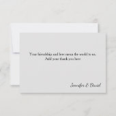 エンパイアレター付き写真-3x5フラットカードありがとう サンキューカード (裏面)