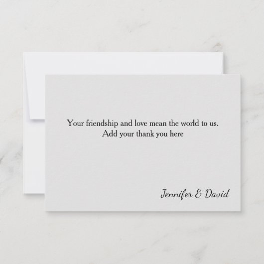 エンパイアレター付き写真-3x5フラットカードありがとう サンキューカード (裏面)