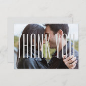 エンパイアレター付き写真-3x5フラットカードありがとう サンキューカード (正面/裏面)