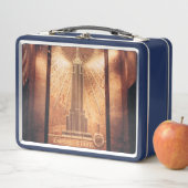 エンパイア州の青い弁当箱建物写真 メタルランチボックス (インサイチュ)