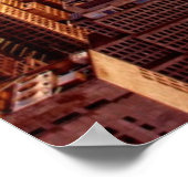 エンパイア・ステートのあるニューヨークのスカイライン都市 ポスター (角)