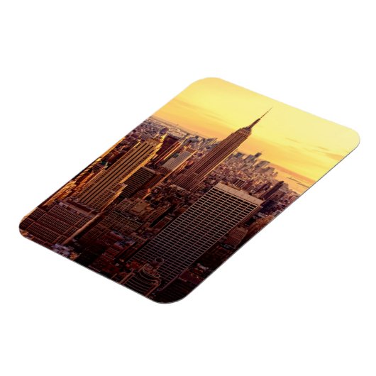 エンパイア・ステートのあるニューヨークのスカイライン都市 マグネット (左側)