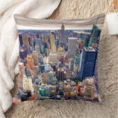 エンパイア・ステート・ビルディングおよびミッドタウン クッション (ブランケット)