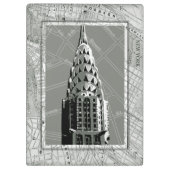 エンパイア・ステート・ビルディングが付いているニューヨークの通り クリップボード (裏面)