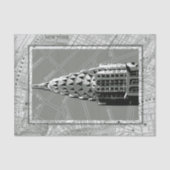 エンパイア・ステート・ビルディングが付いているニューヨークの通り 薄葉紙 (正面)