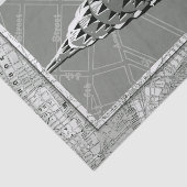 エンパイア・ステート・ビルディングが付いているニューヨークの通り 薄葉紙 (詳細)