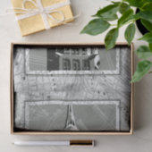 エンパイア・ステート・ビルディングが付いているニューヨークの通り 薄葉紙 (ギフト)