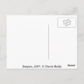 エンパイア、2007。 ポストカード (裏面)