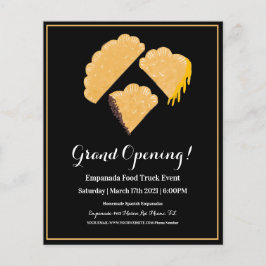 エンパナダイベントフードトラックフライヤー チラシ