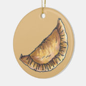 エンパナダス中南米フライドチーズペストリー セラミックオーナメント (左)