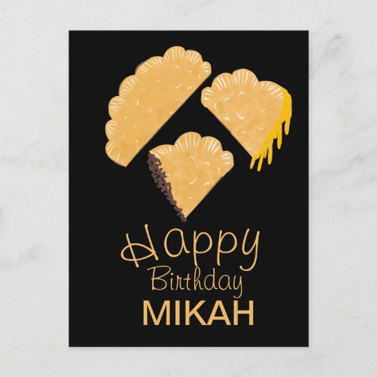 エンパナダハンドドロッド誕生日 ポストカード (正面)