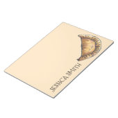 エンパナダパーソナライズされたグルメエンパナダスパストリーフード ノートパッド (アングル)