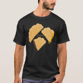 エンパナーダの肉チーズが滴る手描きデザイン Tシャツ (正面)