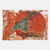 エンパワティング女神アートスピリチュアルの強フェミニン度 キッチンタオル (横)