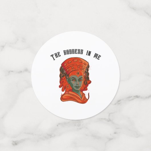 エンパワティング女神アートスピリチュアルの強フェミニン度 コンフェッティ (スモール正面)