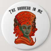 エンパワティング女神アートスピリチュアルの強フェミニン度 缶バッジ (正面)