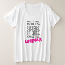 エンパワメント女子プラスサイズTシャツ プラスサイズTシャツ