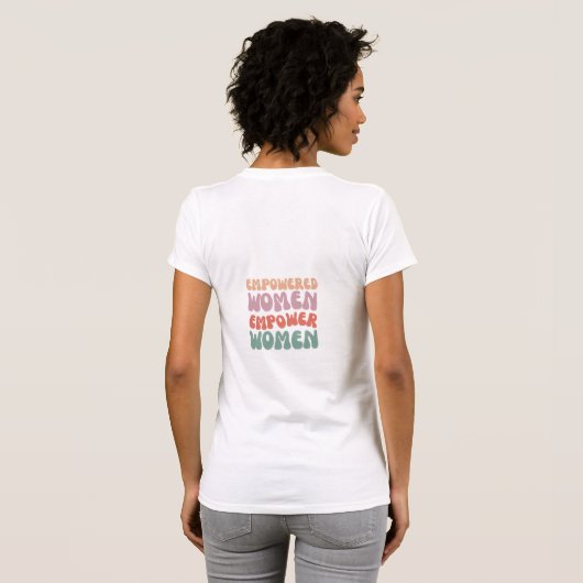 エンパワメント女性Tシャツ Tシャツ (裏面フル)