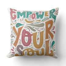エンパワートゥーソウル装飾用クッションデザイン