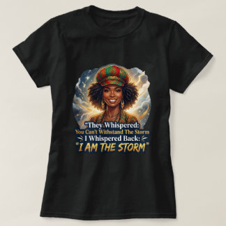 エンパワード・ブラック・ウーマン I Am The Storm Tシャツ - アフロシック