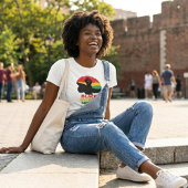 エンパワーメントされたアフロの女性 Tシャツ