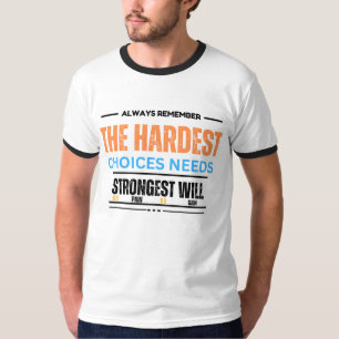 エンパワーメント声明:男性やる気を起こさせる引用文。 Tシャツ