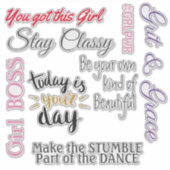 エンパワーメント引用文ビニール シール (正面)