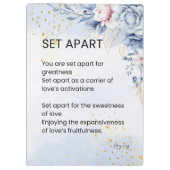 エンパワーメント詩を分離する クリップボード (裏面)